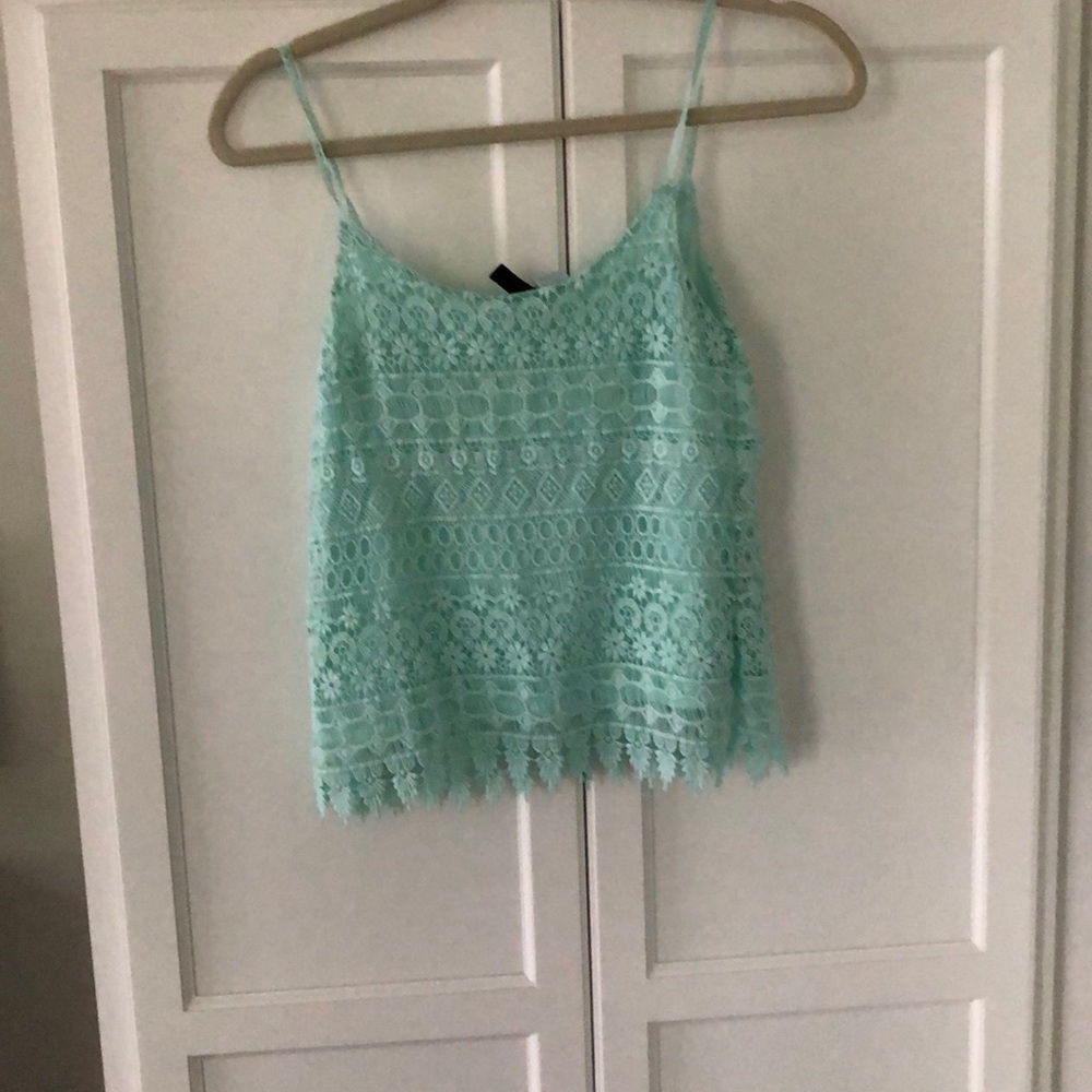 Mint teal tank